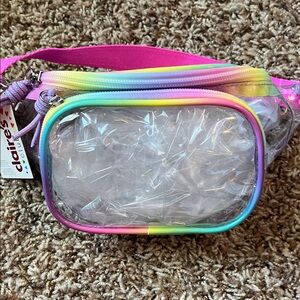 Claire's NWT  Clear Mini Fannie Pack